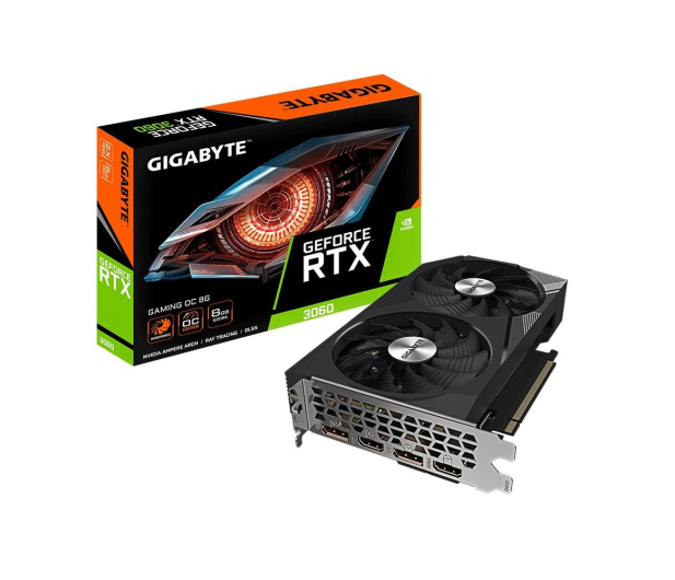 GIGABYTE GeForce RTX 3060 Gaming OC 8GB GDDR6 128bit 2DP/2HDMI GV-N3060GAMING OC-8GD 2.0 - 1173002 - zdjęcie